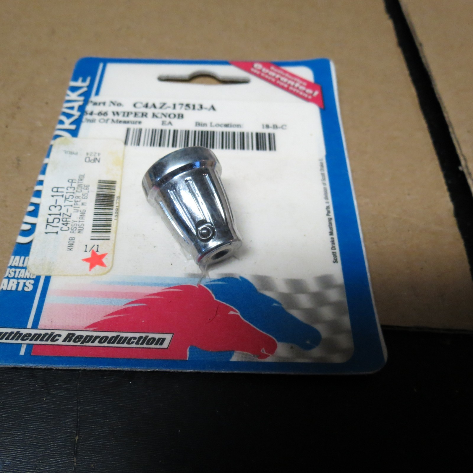 New in package Scott Drake C4AZ-17513-A 1965-1966 Wiper Knob new