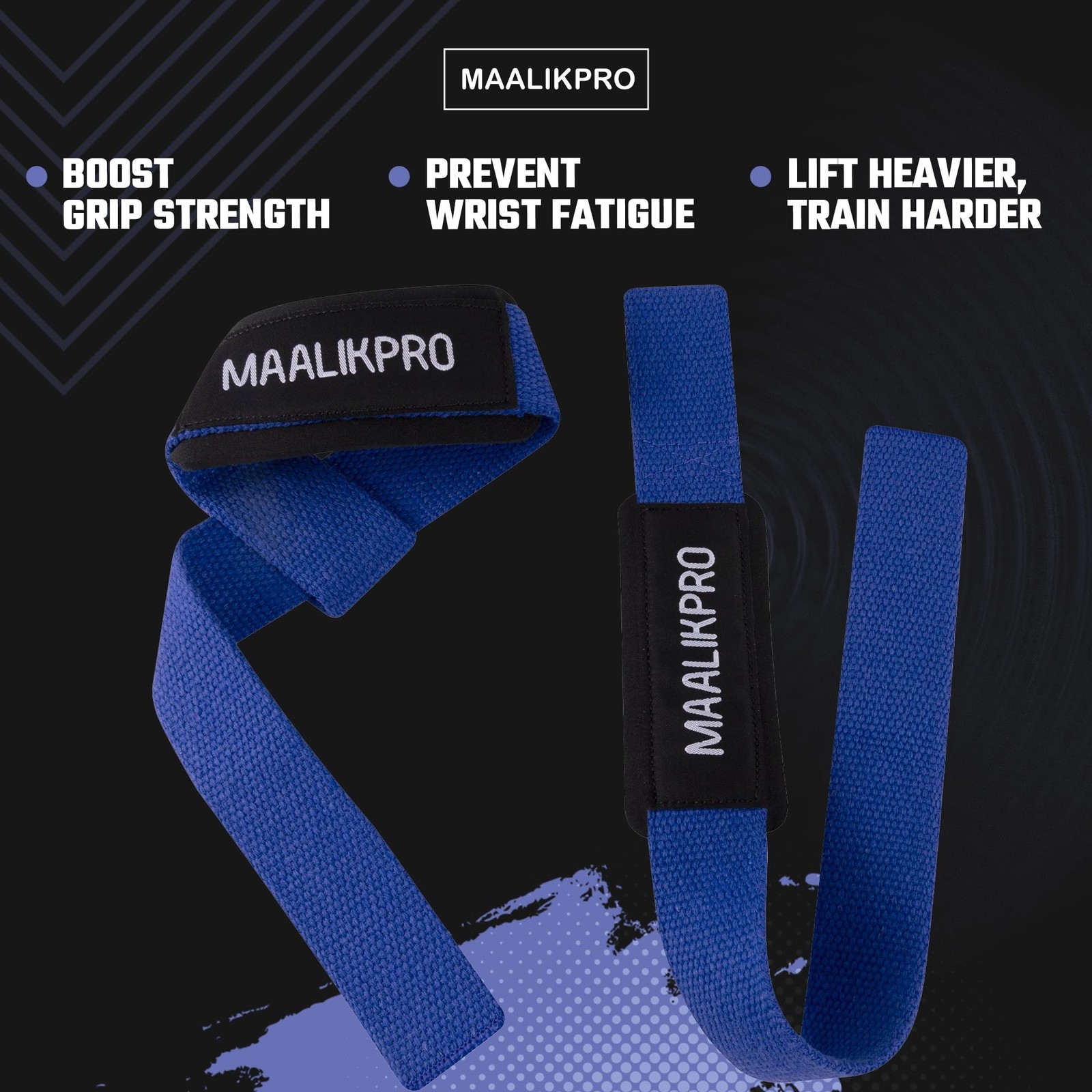 Weight Lifting Straps | Wrist Lifting Strap Dark Blue