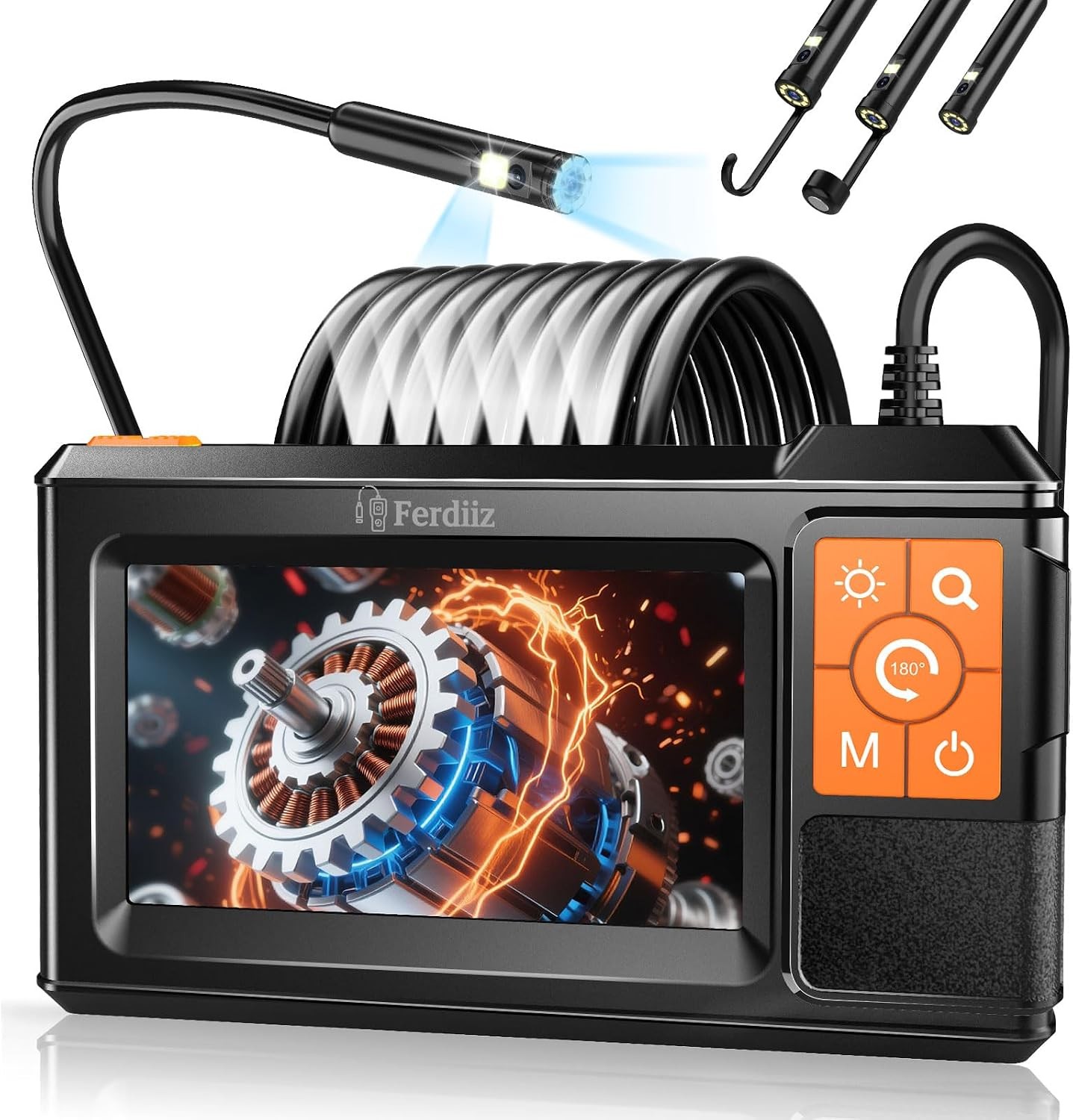 Endoscope Camera with Light,4.3" HD 1090P Snake Inspection Camera,16.4ft Gifts