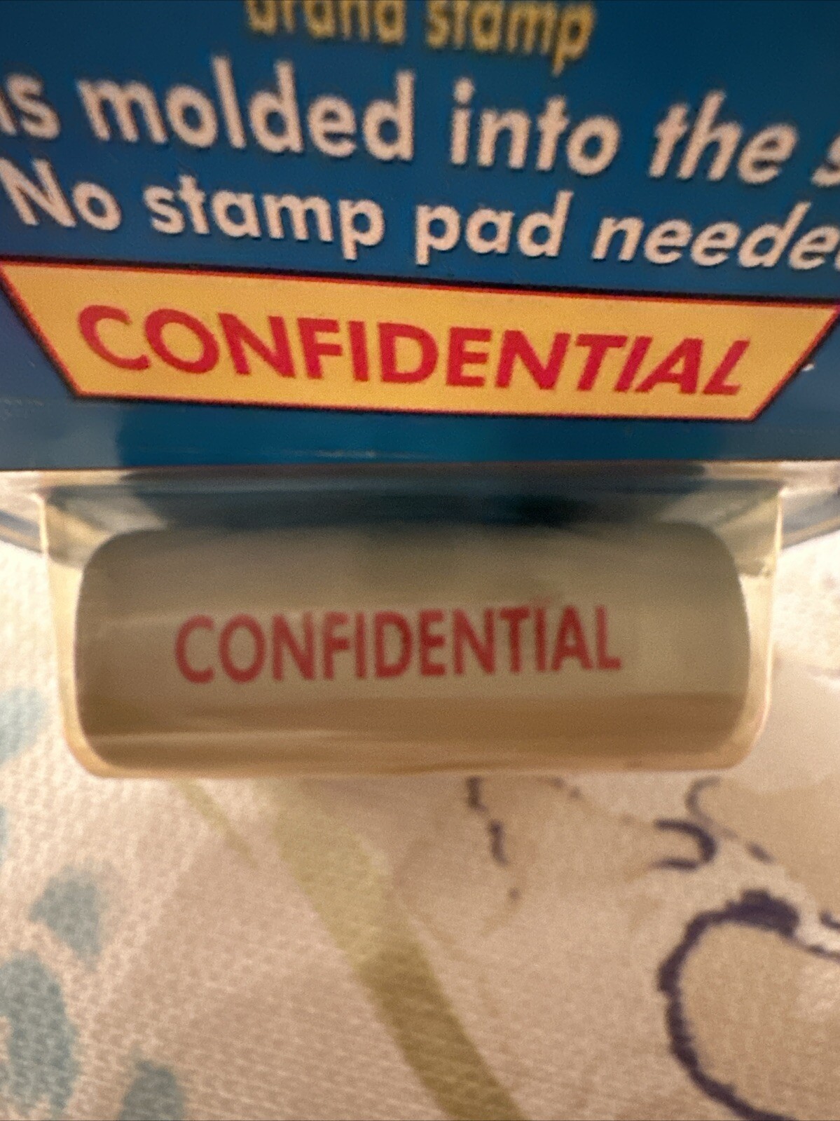 Stamp-Ever Pre-Inked Red Stamp “Confidential” New