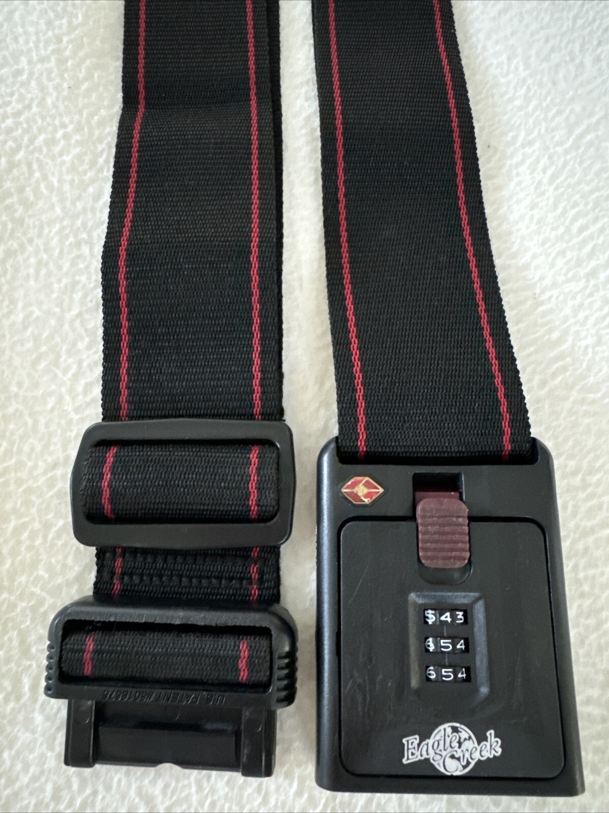 TSA Travel Luggage Suitcase Secure Combination Lock Wide Belt/ Strap