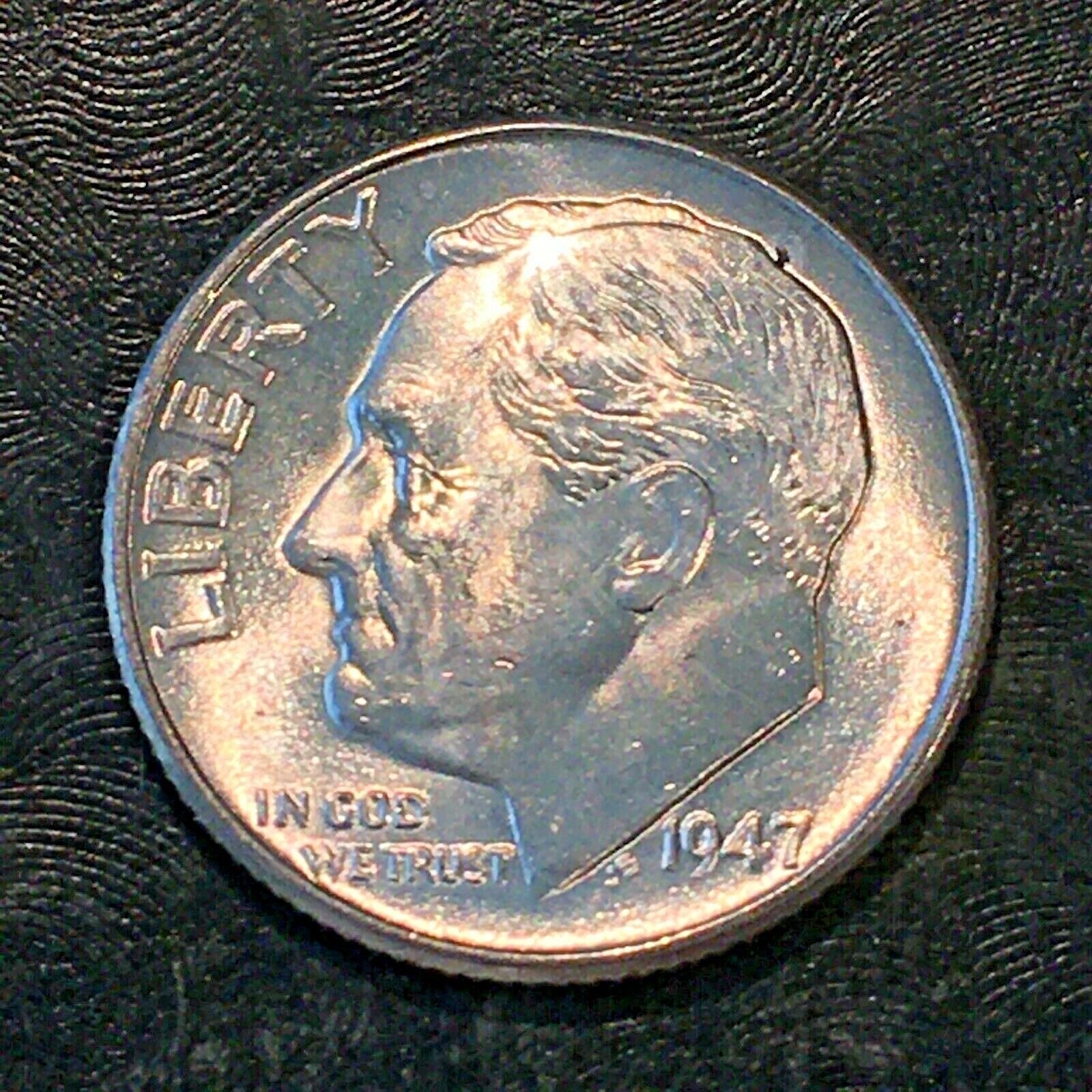 1947 Roosevelt Silver Dime - High Quality Scans #M839