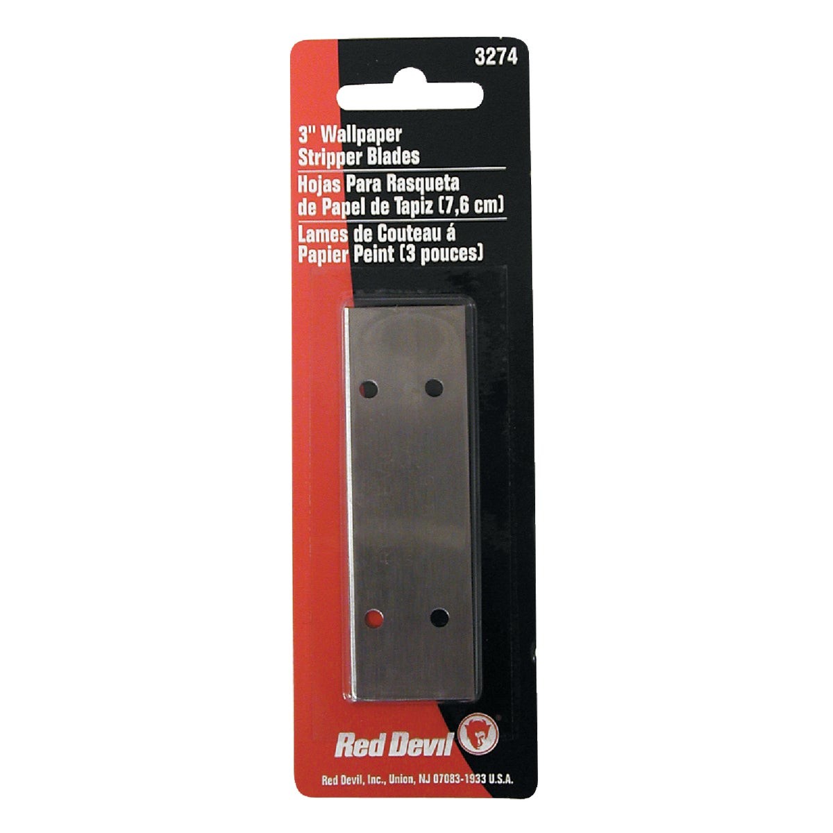 Red Devil Single-Edge Replacement Wallpaper Stripper Blade 3274 Pack of 10 Red