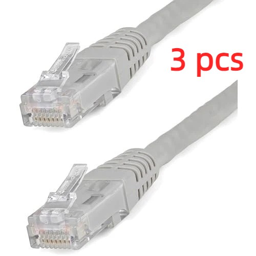 3 PCS Cat5e RJ45 Ethernet Cable LAN Internet Cables UTP Patch Network Cord, 3FT