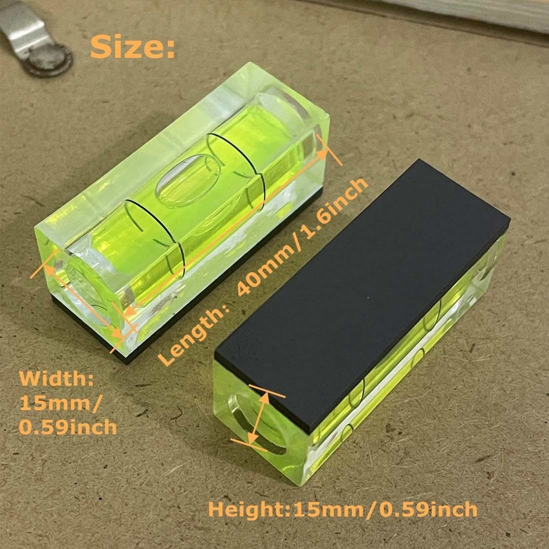 3Pcs Small Square Magnetic Spirit Levels Set Precision Scope Bubble Level Mini
