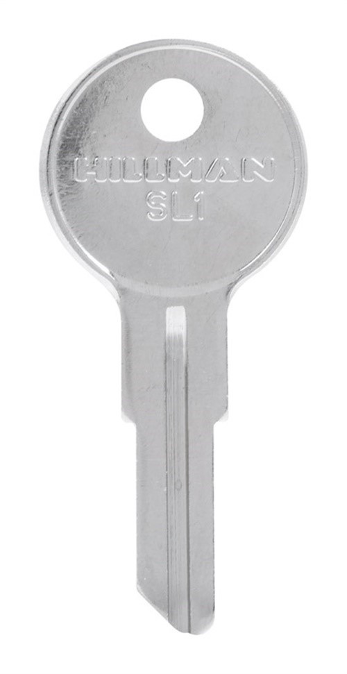 Hillman 85386 Brass Nickel SL1 Universal Single Sided Blank Key (Pack of 10) - D