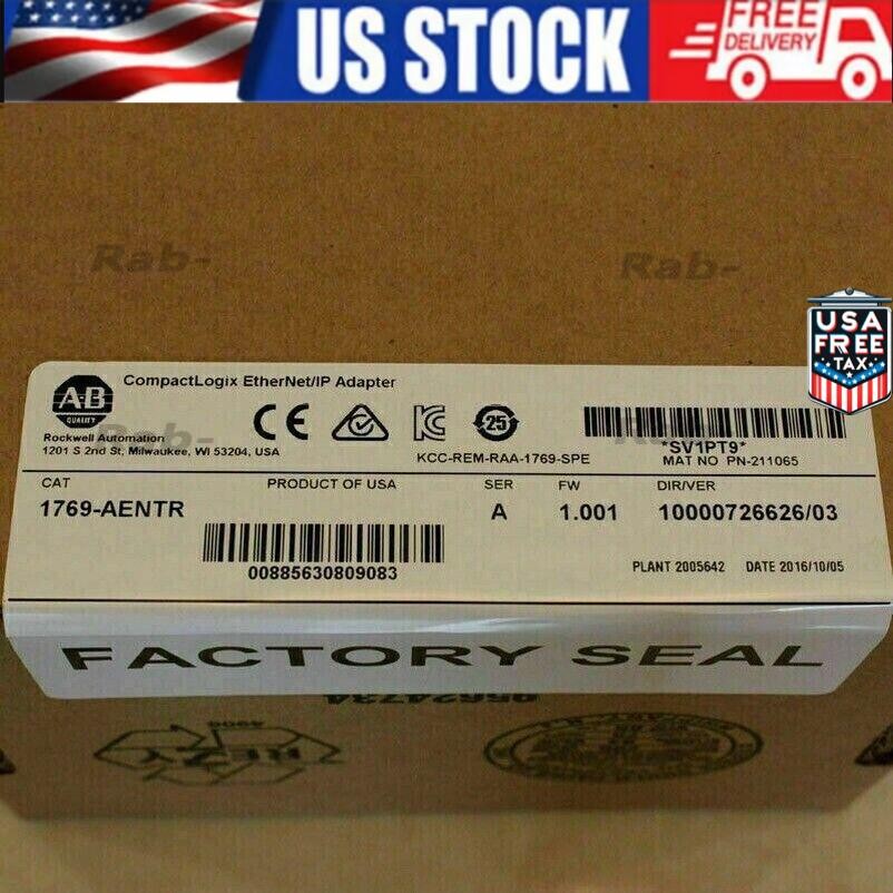 New AB 1769-AENTR Compactlogix Ethernet/IP Adapter 1769AENTR  US Free Tax