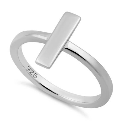 925 Sterling Silver Bar Ring