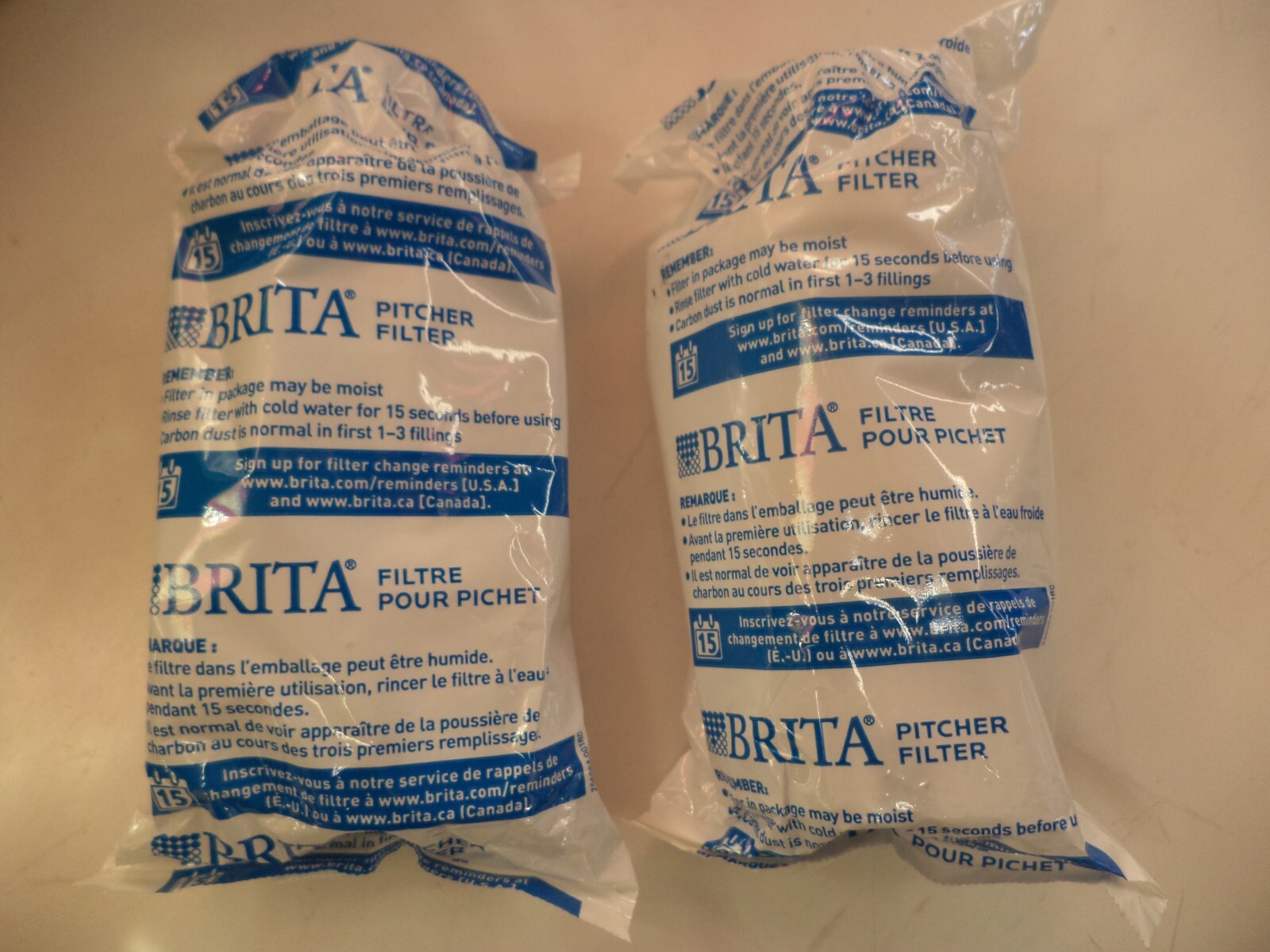 2X Original OEM Brita Pitcher Water Filter GENUINE #OB03