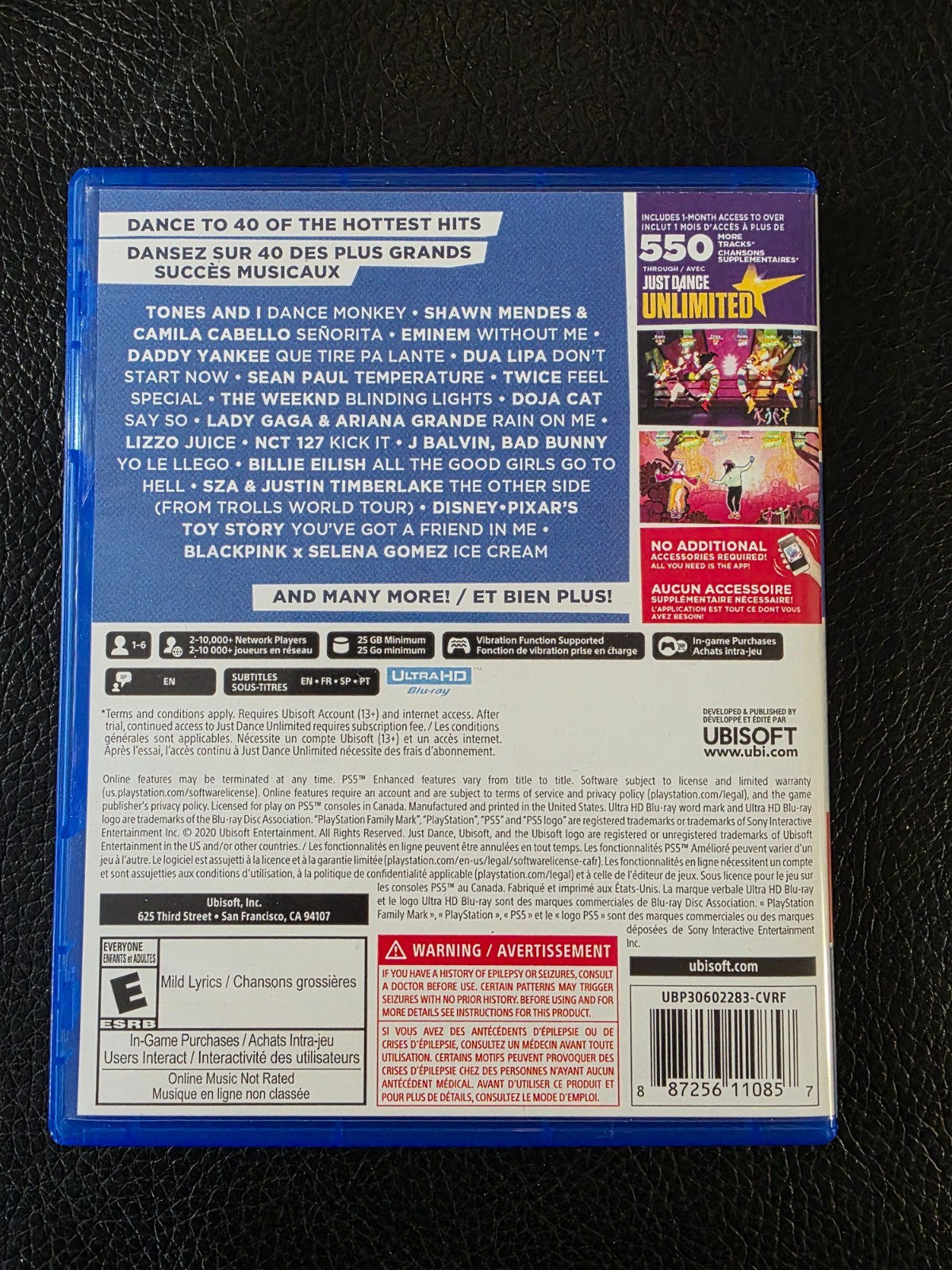 Replacement Case (NO GAME) Just Dance 2021 PlayStation 5 PS5