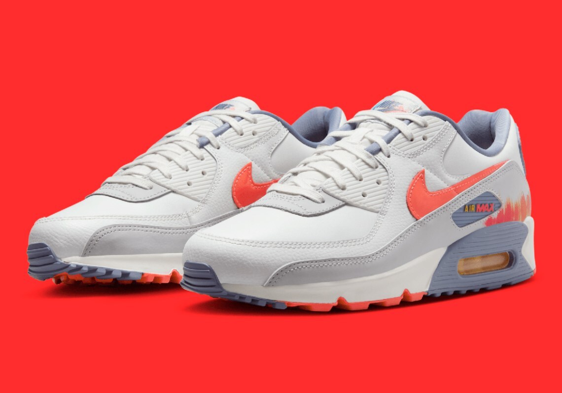 Nike Air Max 90 PRM Sound Wave Summit White Crimson Nby HJ9147-121 sz 11 Men's