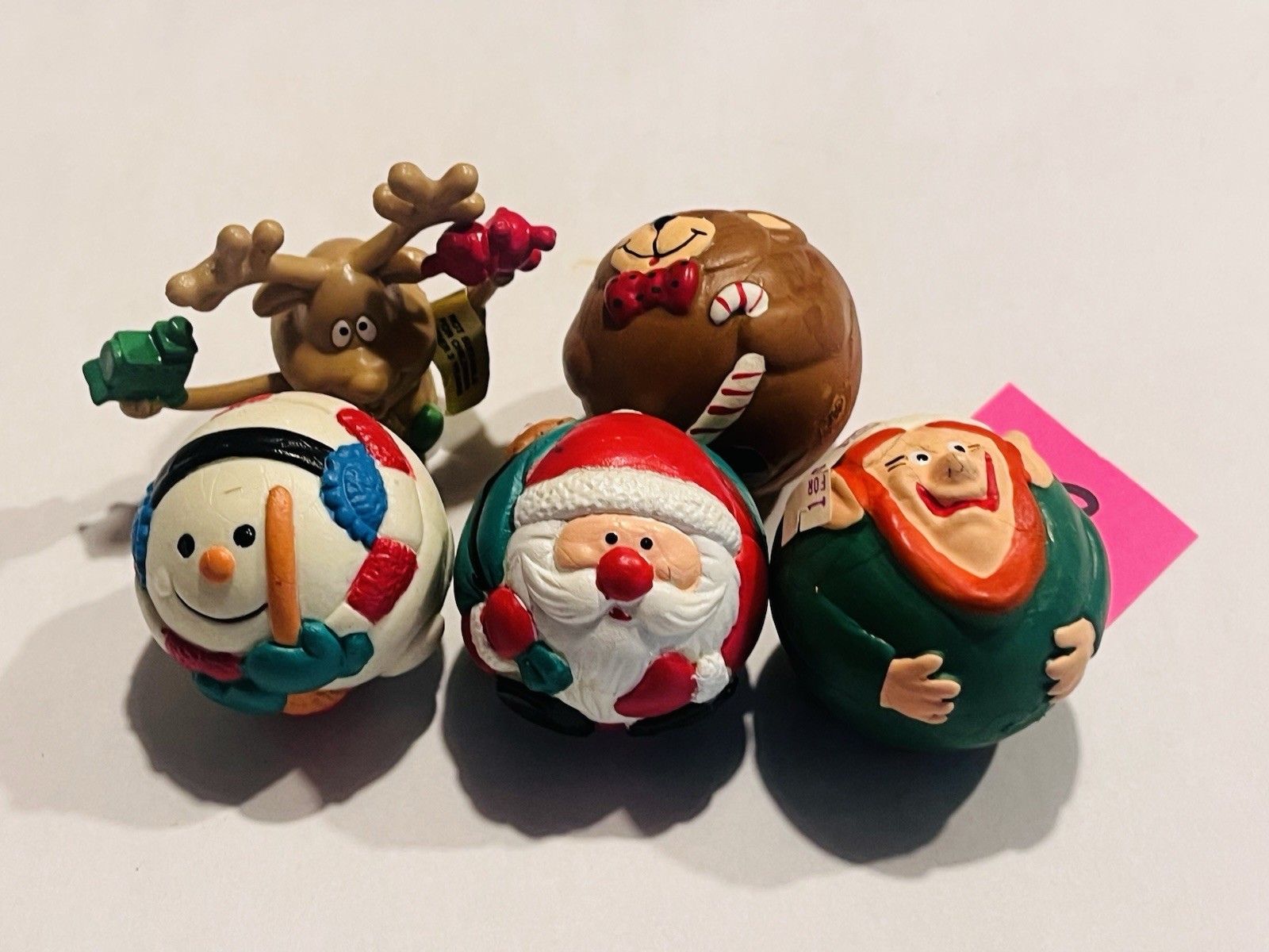 Christmas Bouncy Ball Finger Puppet Set Applause Russ Papel Freelance SetB BIN24