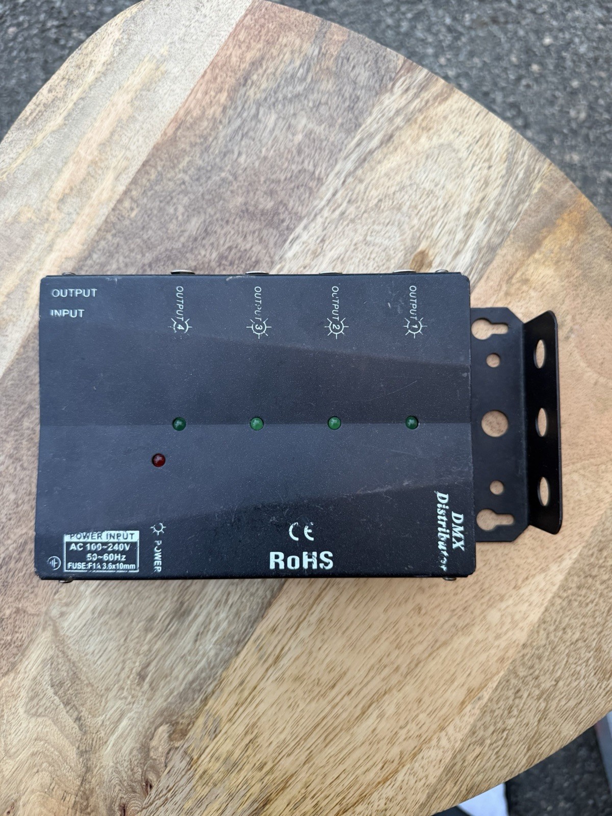 DMX Splitter Distributor 1 In 4 Out 3-Pin XLR Stage Lighting Signal Amplifier