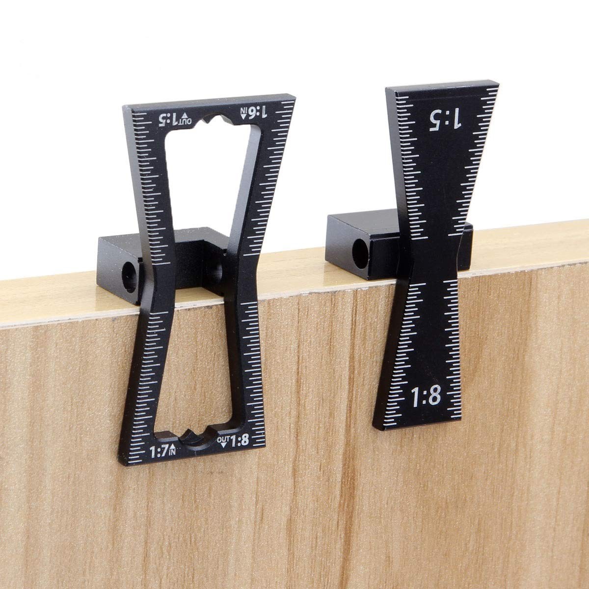 2 PCS Dovetail Marker Guide, Aluminum Alloy Dovetail Marking Jig Precise Wood...