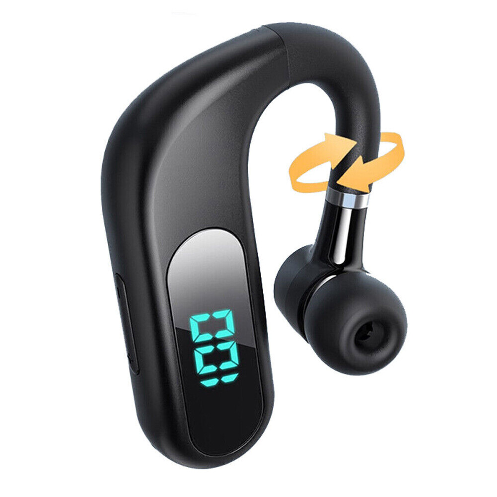 Wireless Earpiece Bluetooth 5.2 Stereo Headset Call Handsfree Earphone w/Mic