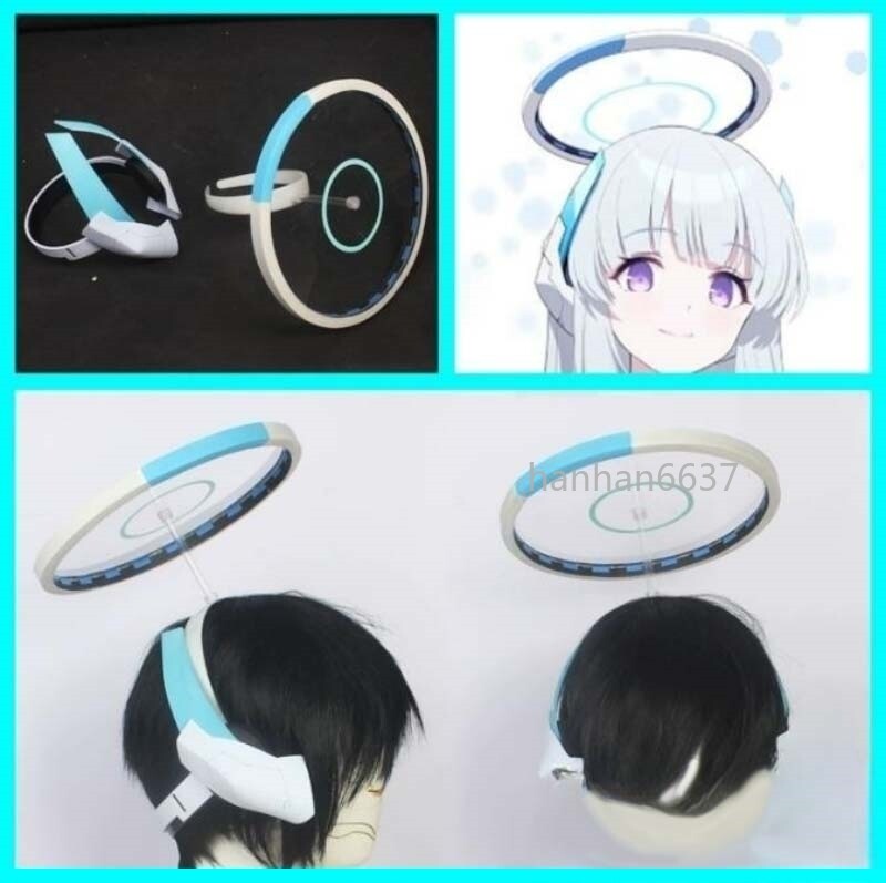 Games Blue Archive Ushio Noa Same Style Headdress Halo Headphones Cosplay Props