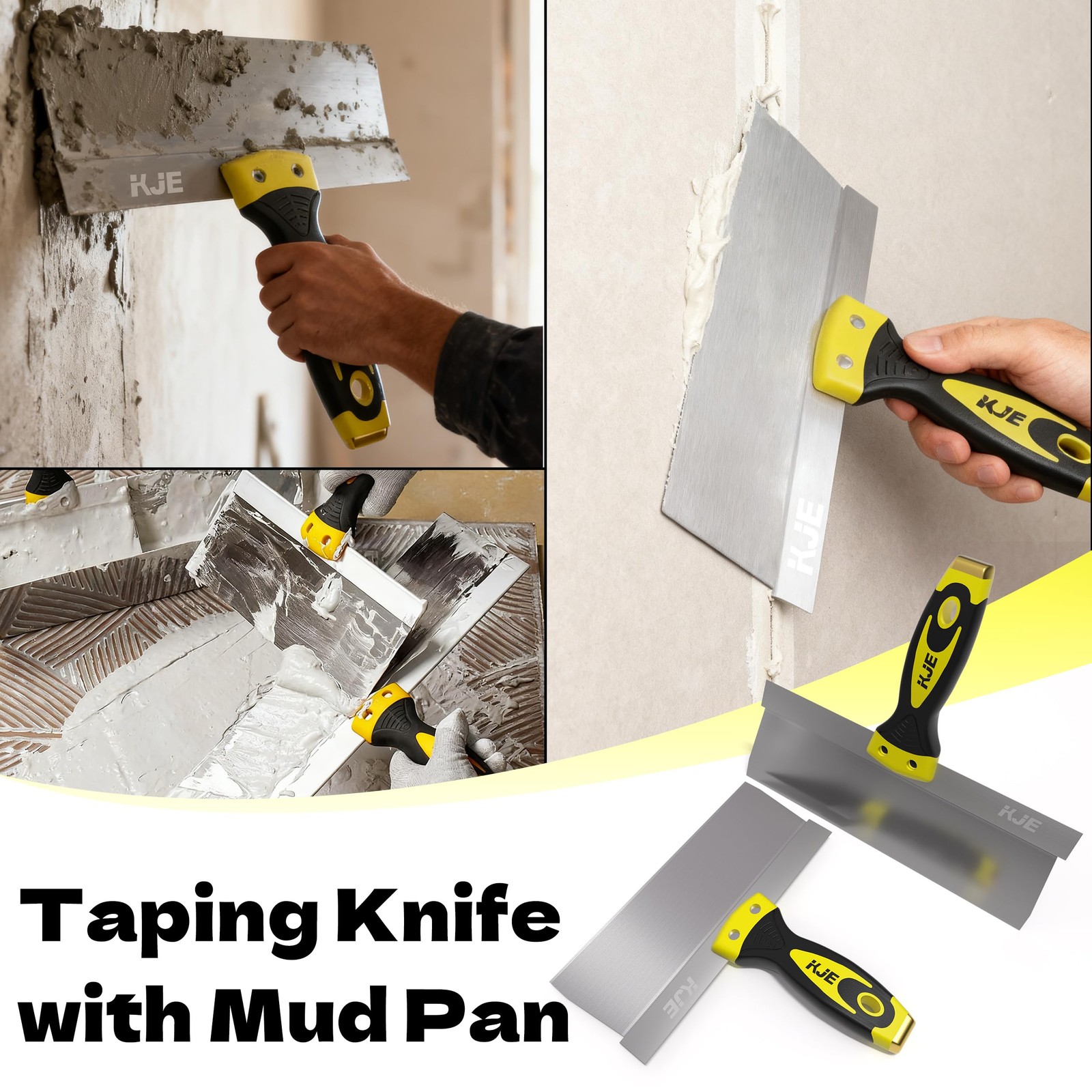 8PCS Drywall Tools, drywall knife set, drywall tool kit includes taping knive...
