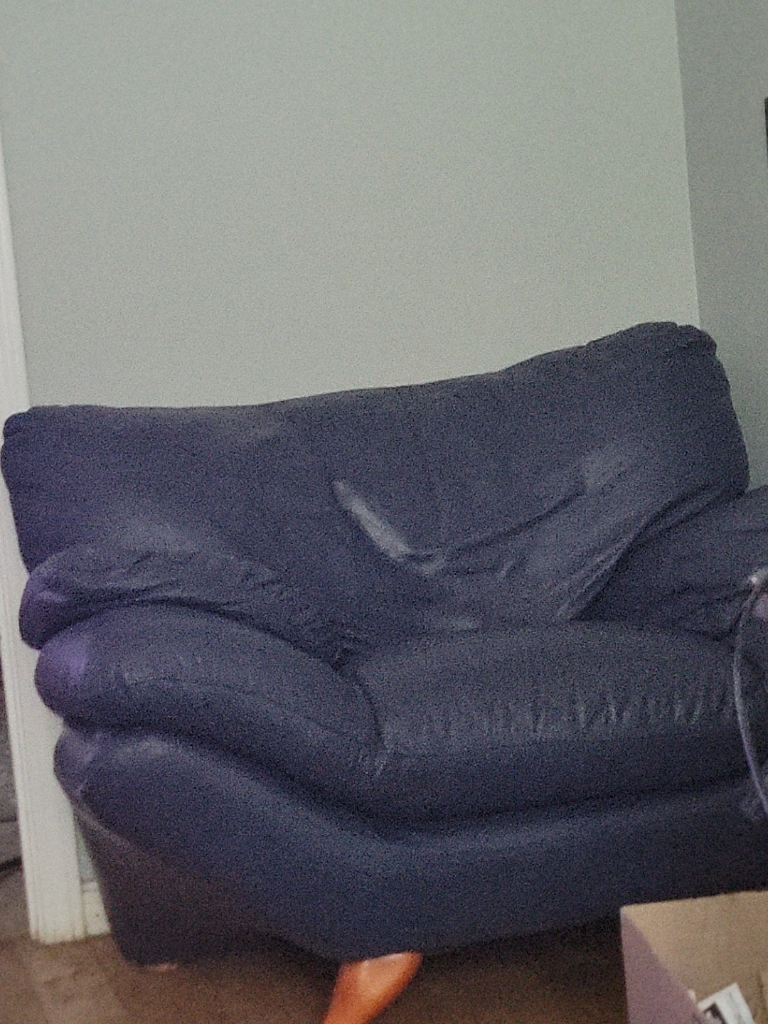 Extremely Comfortable Blue Leather