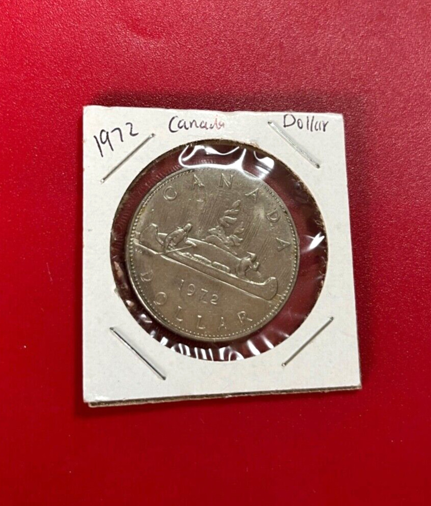 1972 CANADA DOLLAR COIN - QUEEN Elizabeth II - NICE WORLD COIN !!!