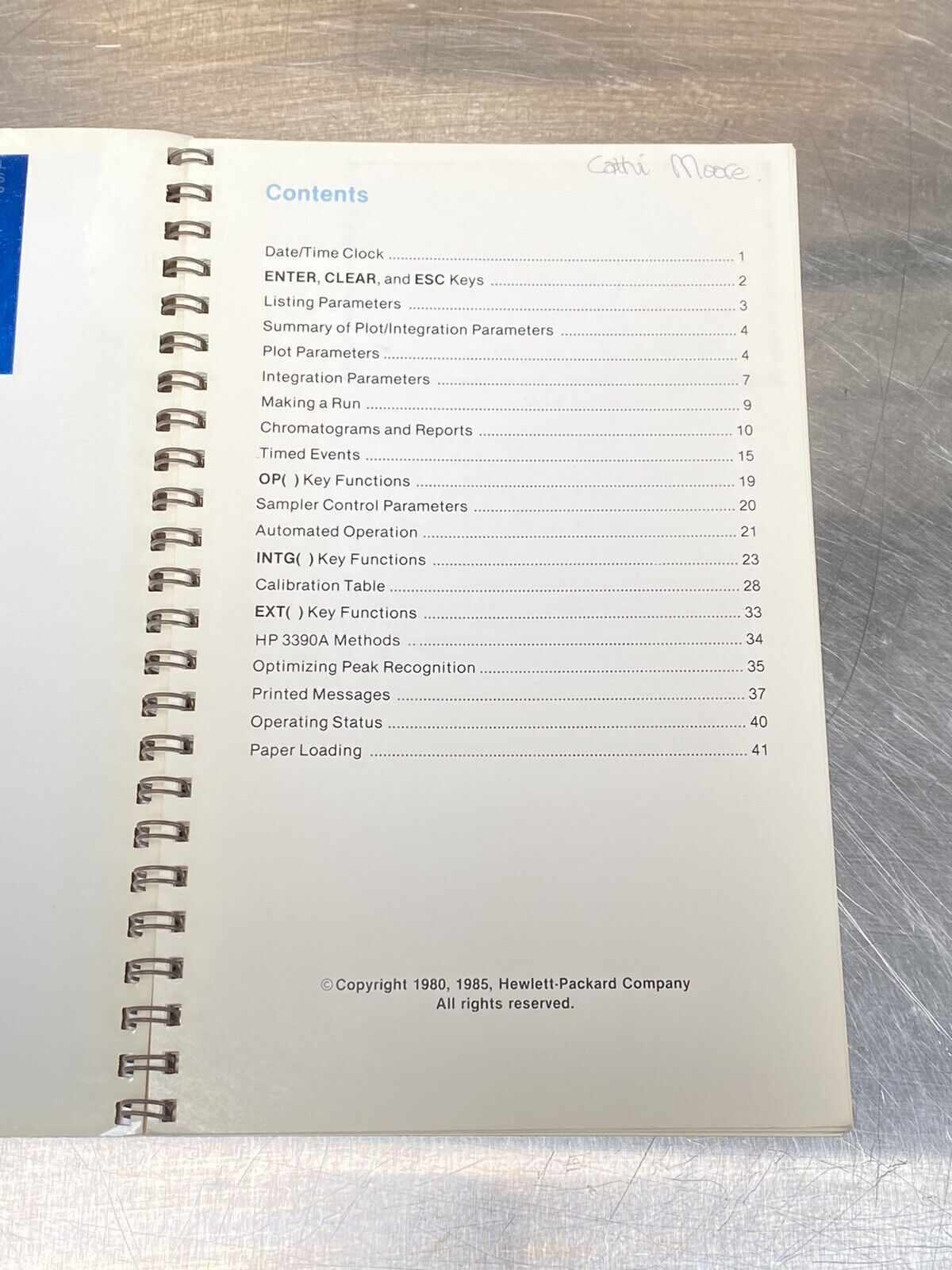 Hewlett Packard HP 3390A Reporting Integrator - Users Guide / Manual