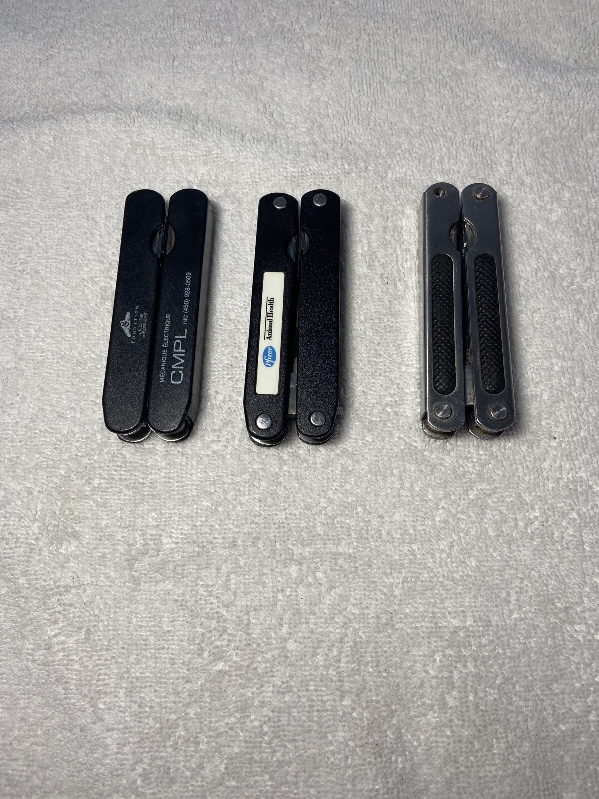 Lot of 3- 4” Multi-Tool Set Pocket Knives