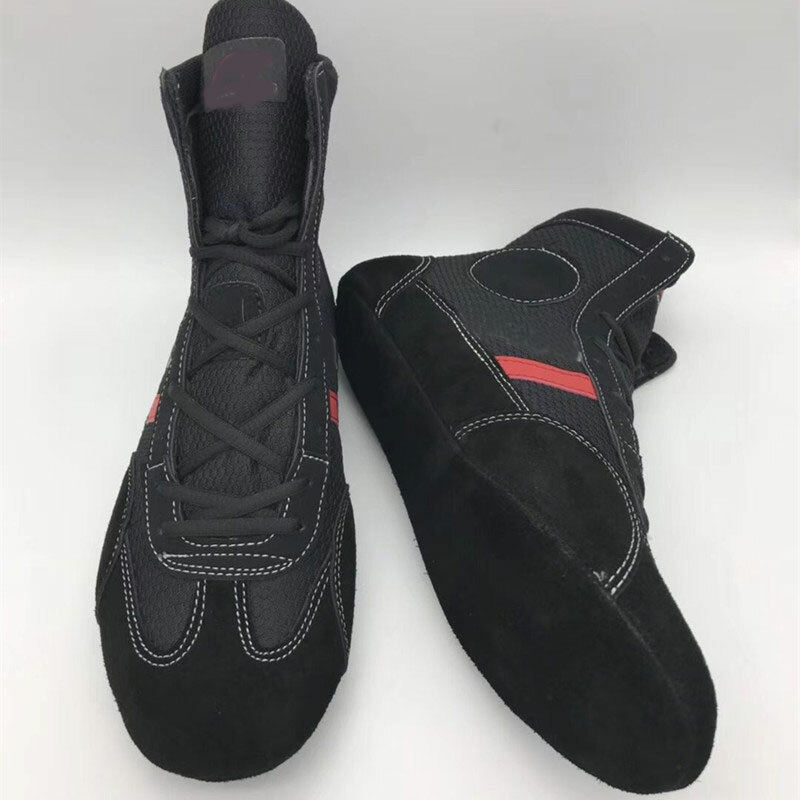 Unisex Fitness Boxing Training Boots Wrestling Shoes Indoor Soft Sambo MMA Shoes