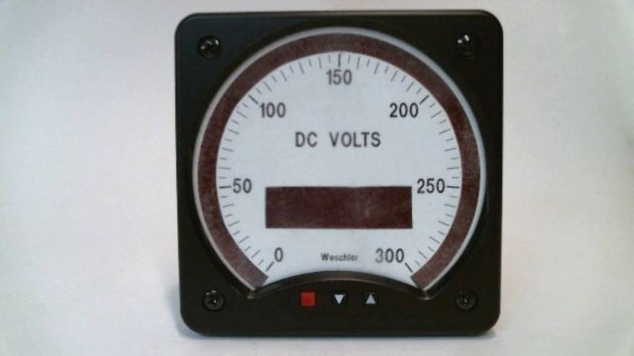 Weschler Instruments BG241 300 Max Scale: 0-300 Voltmeter with External Resistor