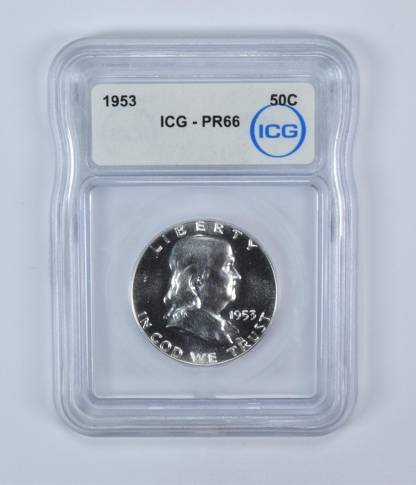 1953 Franklin Half Dollar PR66 ICG