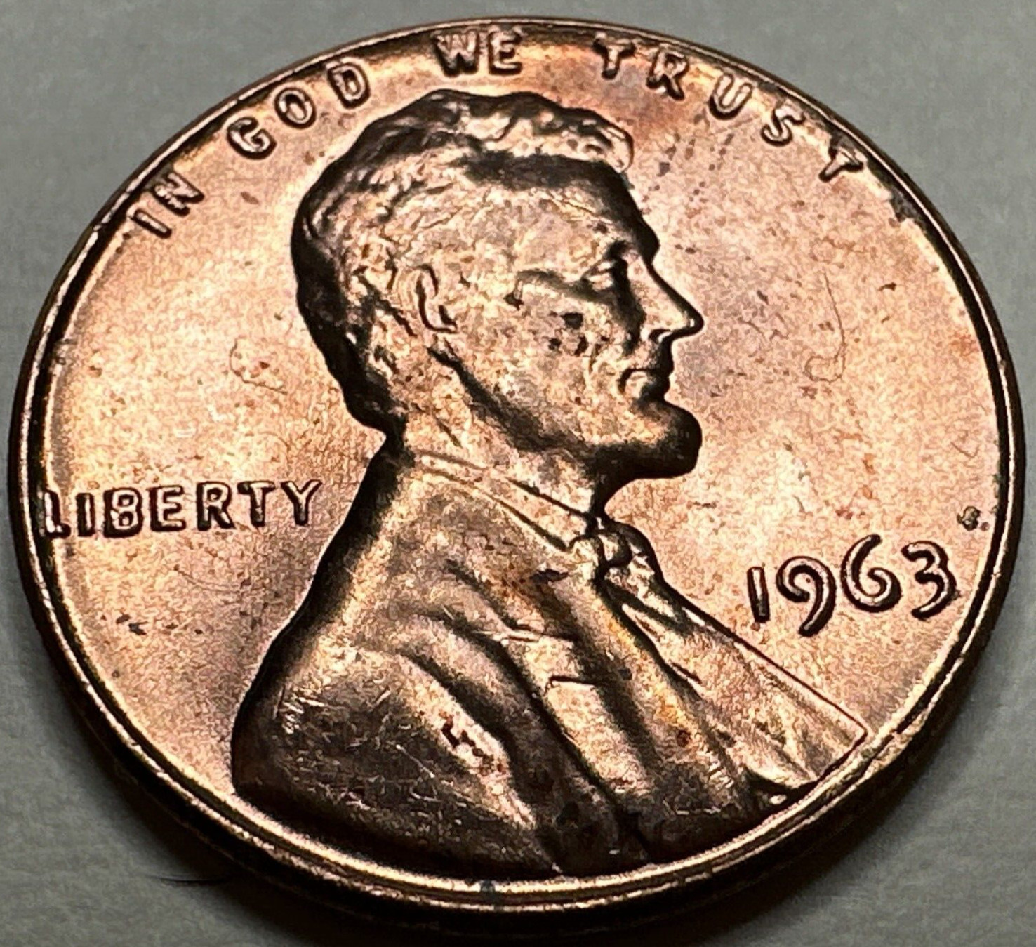 1963 Lincoln Memorial Cent Penny 8802N