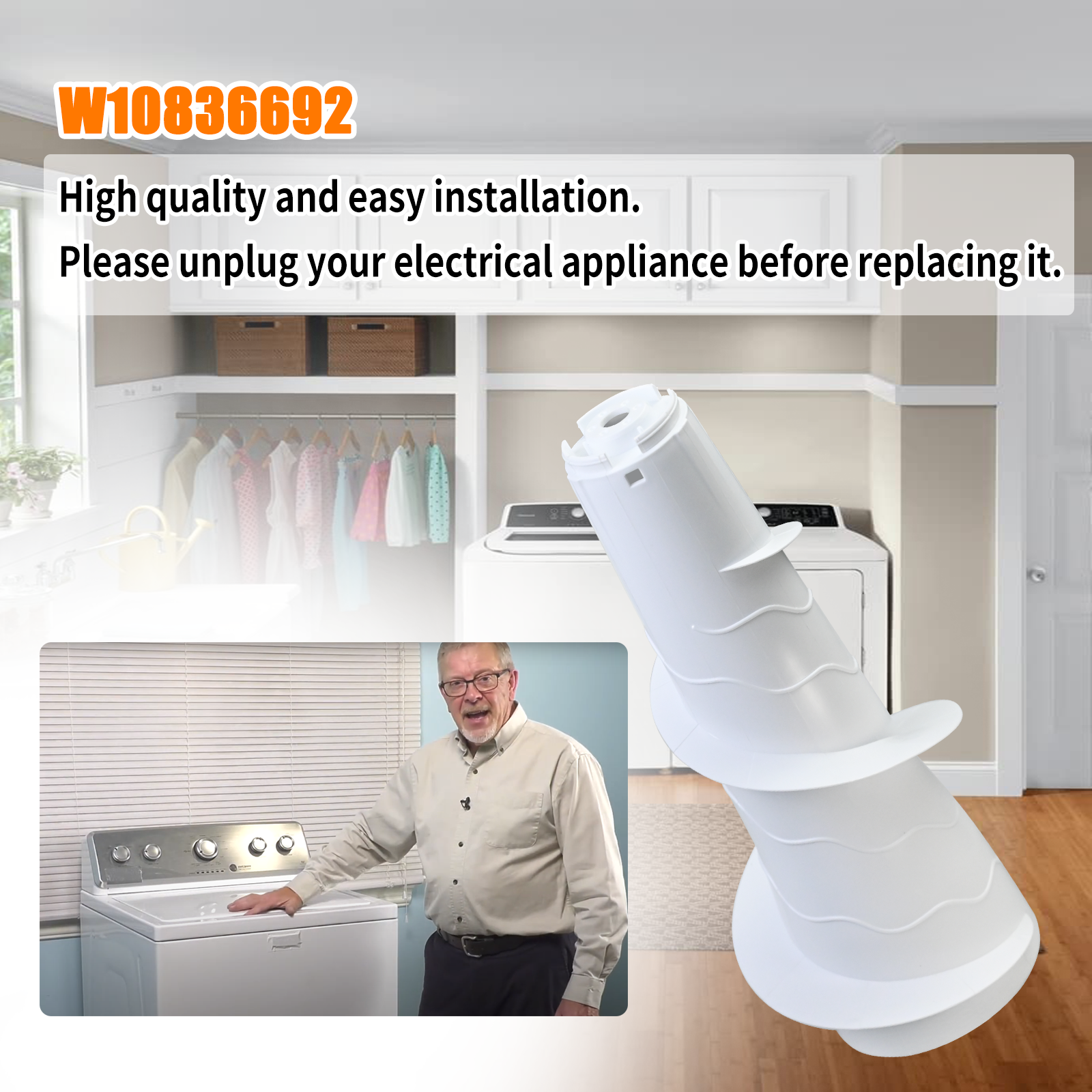 For Whirlpool Washer Washing Machine Agitator W10836692