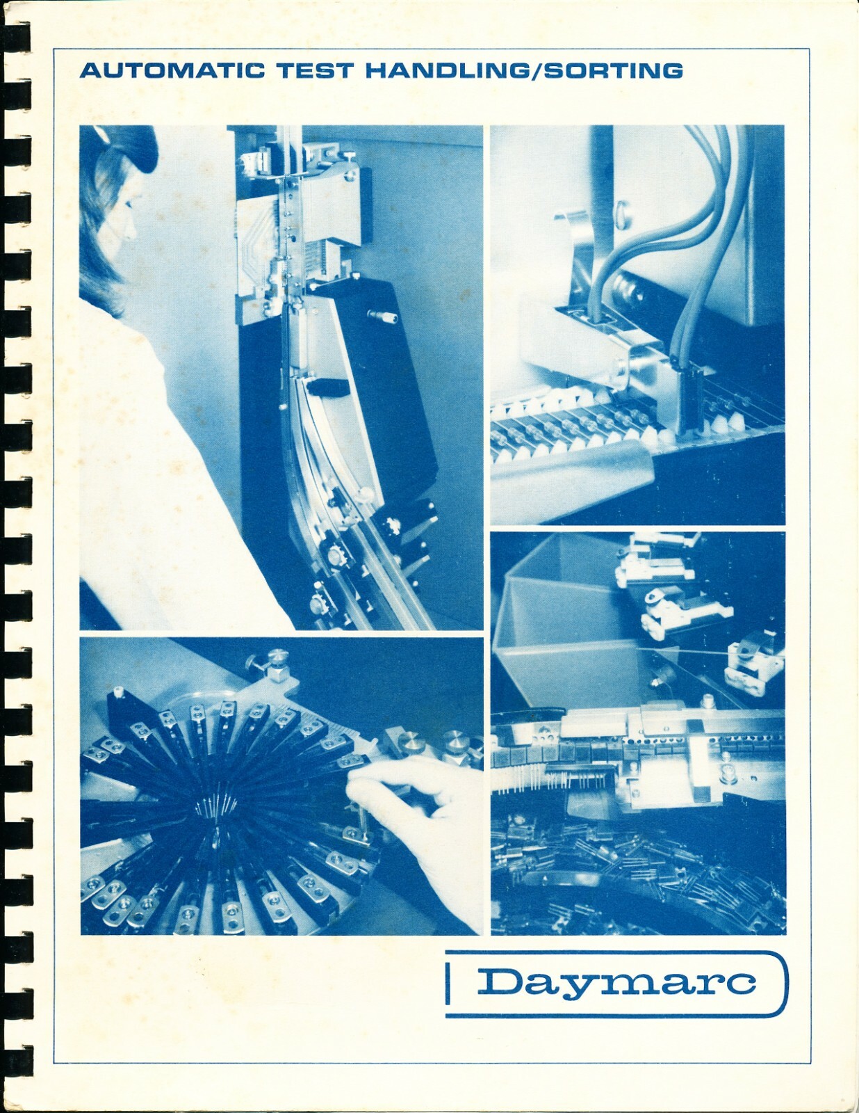 DAYMARC Automatic Test Handling / Sorting July 1971 Graphic Index of Components
