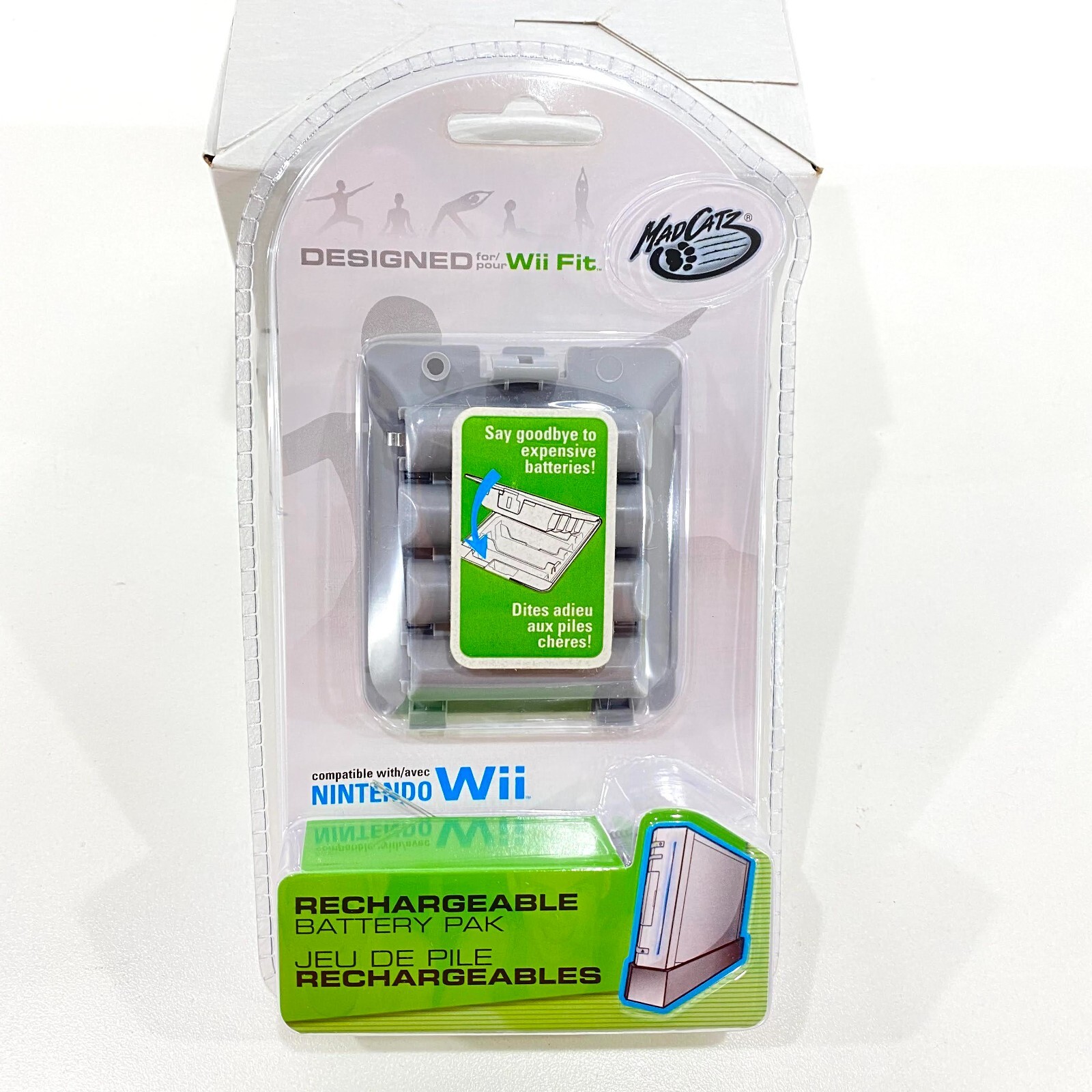 New Sealed MadCatz Nintendo Wii Fit Balance Board Rechargeable Battery Pack