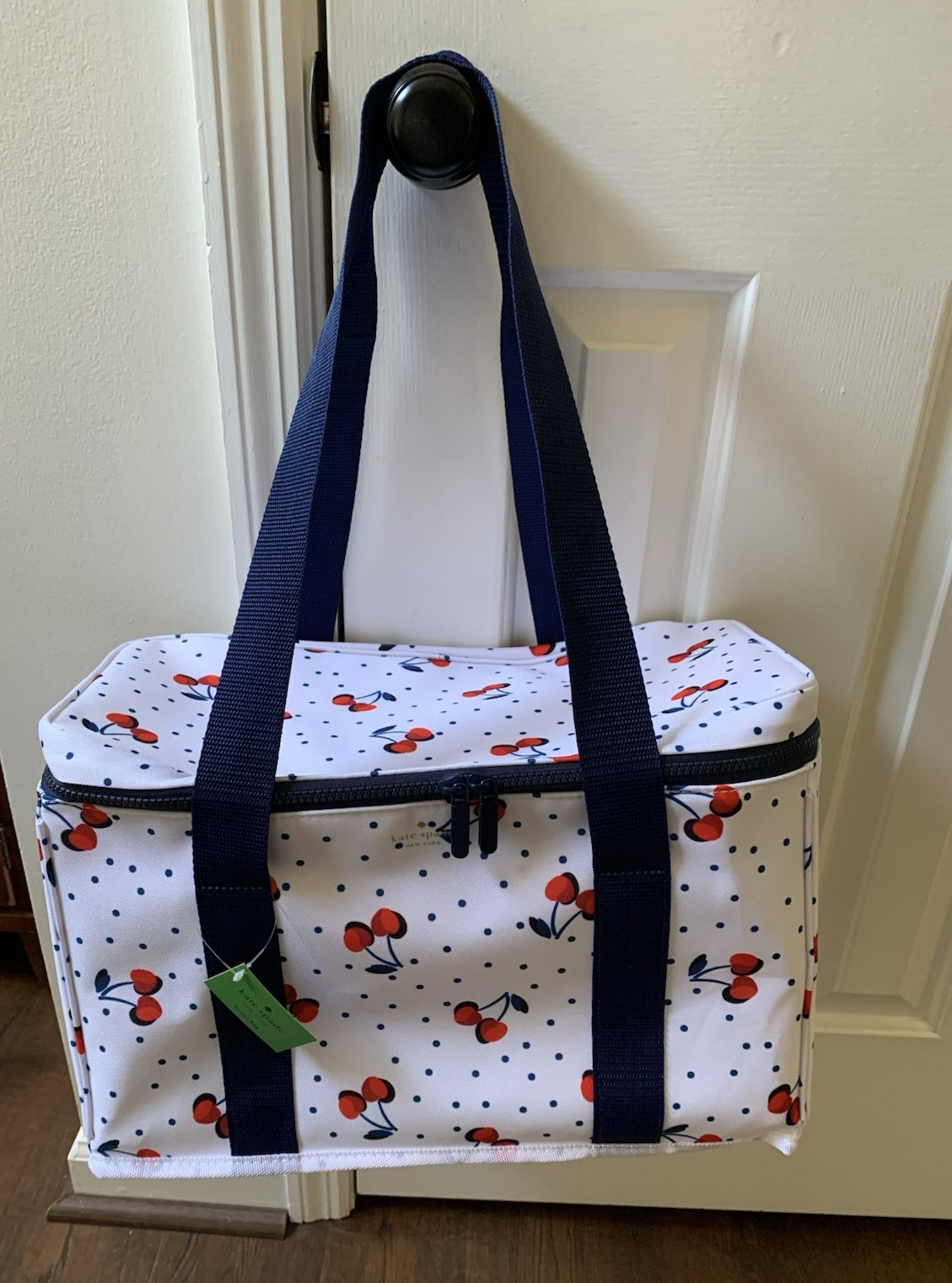 Kate Spade New York Cherry Dot Cooler Bag Handles NEW w/ Tag