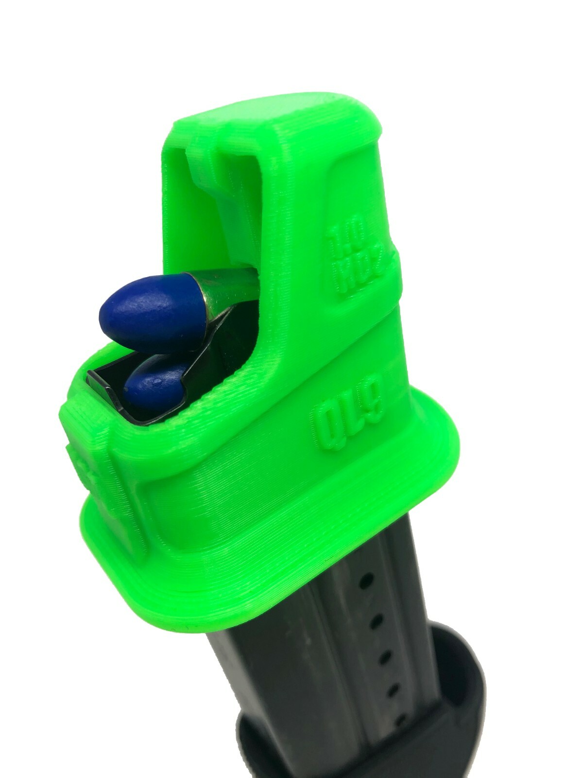 Sig Sauer P229, P226, P228 9MM magazine loader by Hilljak QL9 1.0 - Neon Green