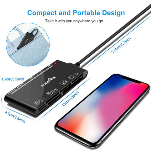 7-IN-1 USB 3.0 Memory Card Reader for PC/Camera 7 Ports for Micro SD SDXC SDHC