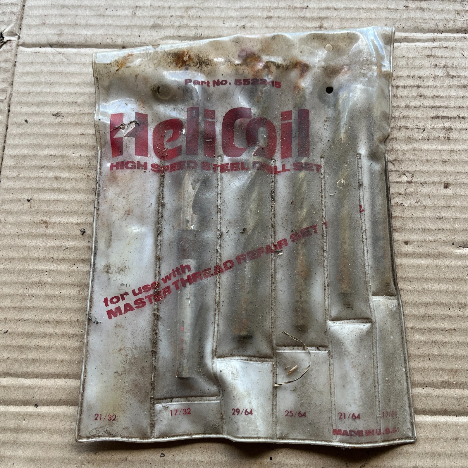 HeliCoil Tools 5522-15 SAE High Speed Steel Drill Set for Master Thread Repair a