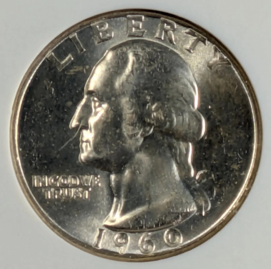 1960 P Quarter Dollars Silver Coinage NGC MS-66