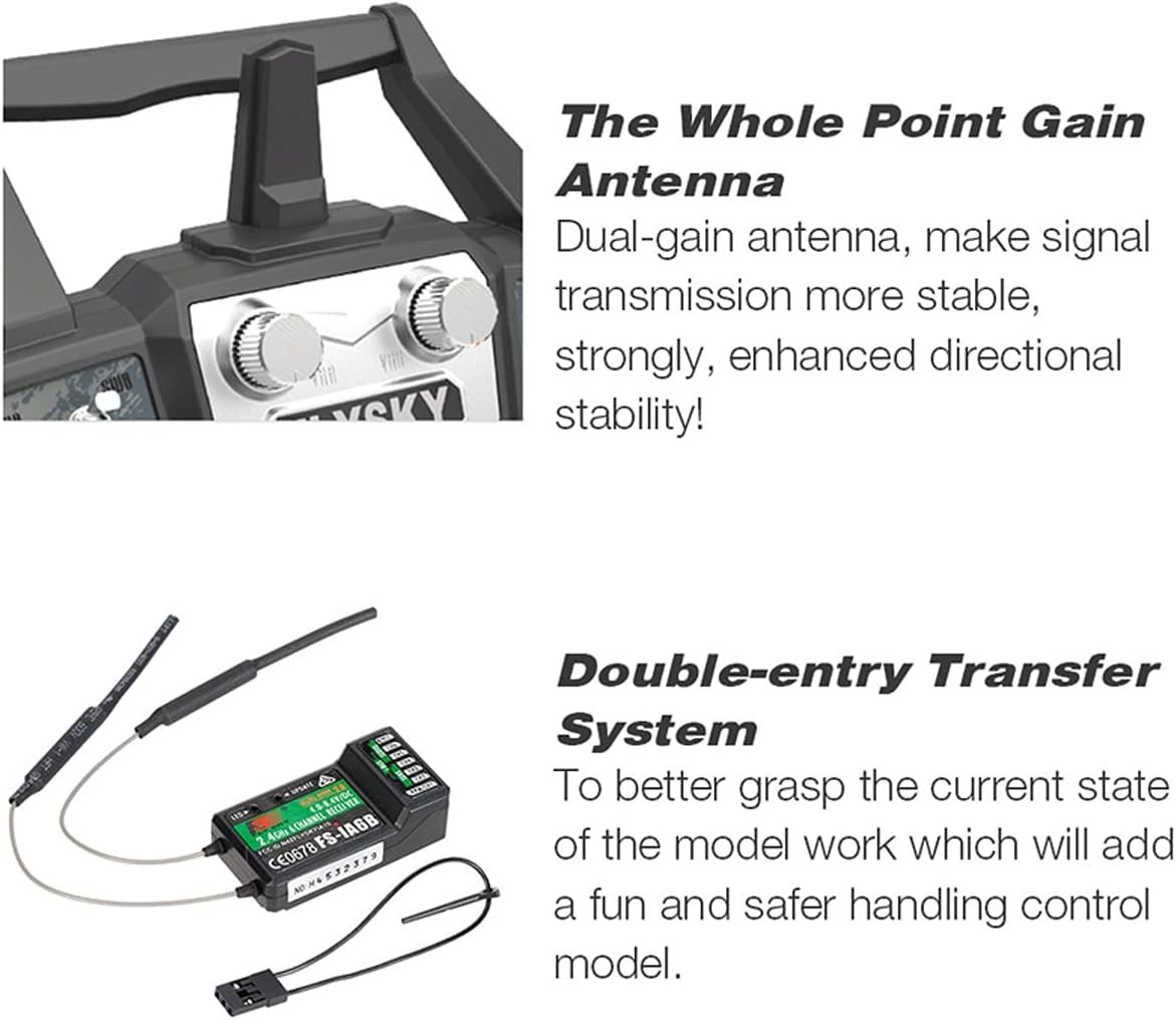 Remote Control Transmitter with 10 Channels, Receiver and Upgrade Cable Included