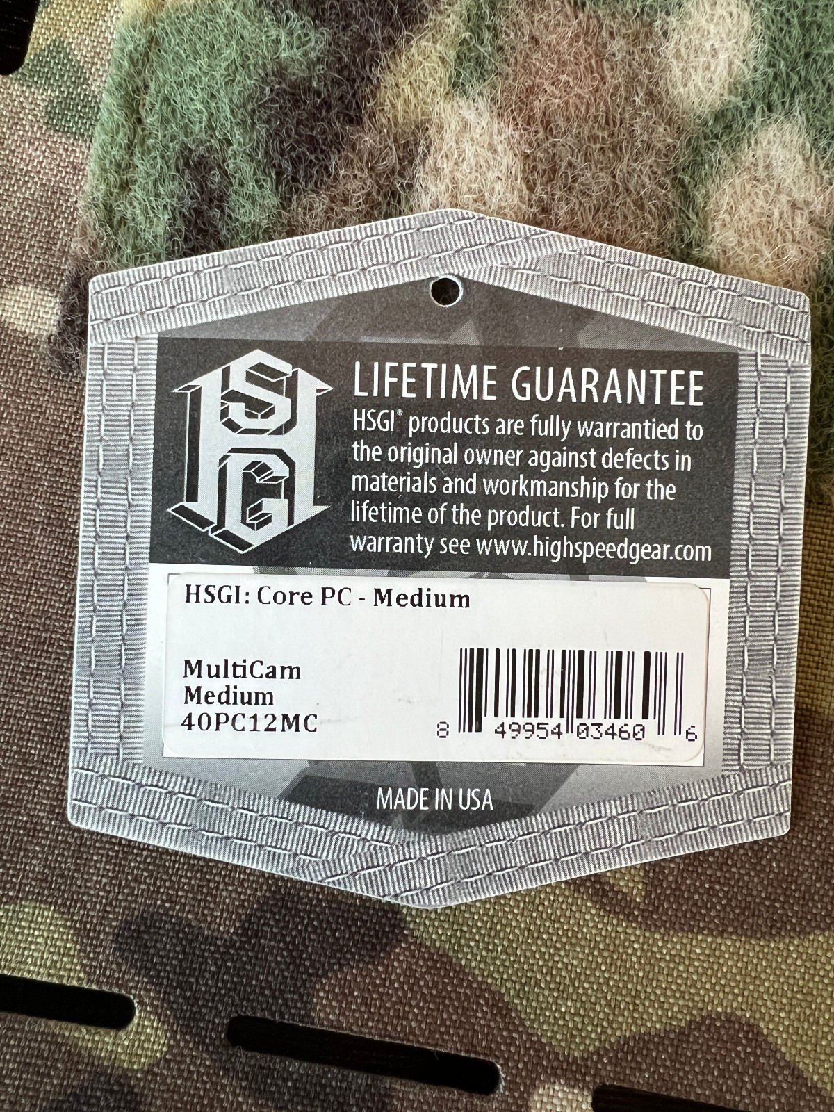 HSGI (High Speed Gear) Core Plate Carrier *NEW MEDIUM MULTICAM*
