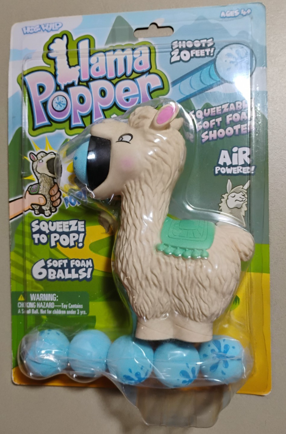 Hog Wild Llama Popper Toy - Brand New On Card!