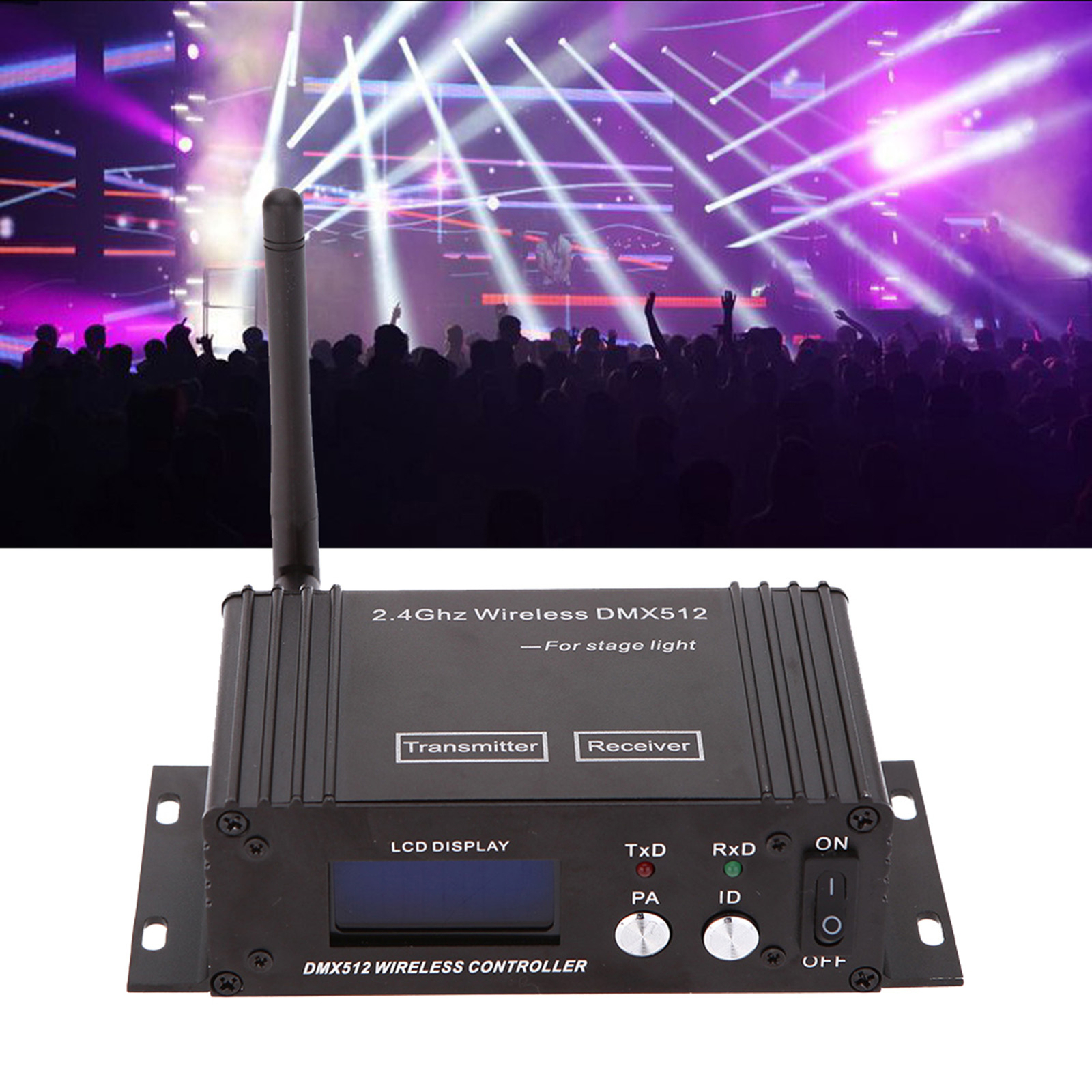 2.4G Wireless DMX Controller Transmitter Receiver Repeater For Stage Light D6K4