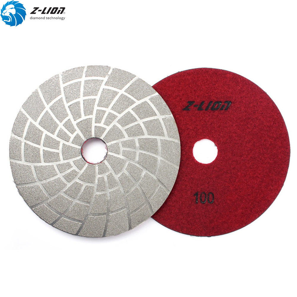 5" Vacuum Brazed Diamond Polishing Pads Dry Wet Grinding Disc Sanding Pads Wheel