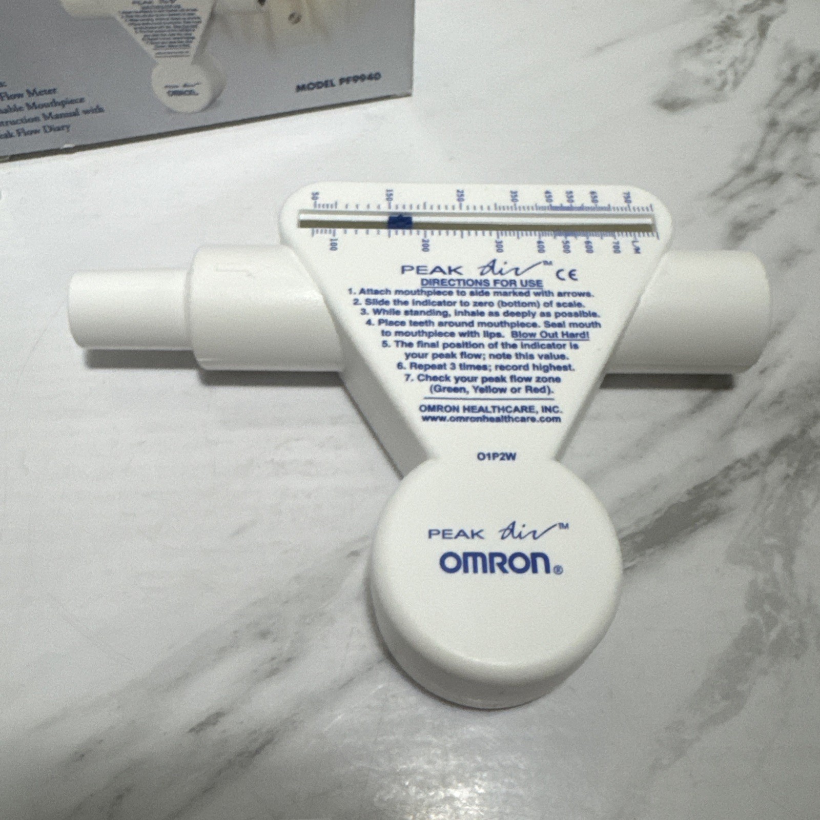 OMRON Peak Air Home Use Flow Meter Asthma Monitor Adult Or Pediatric