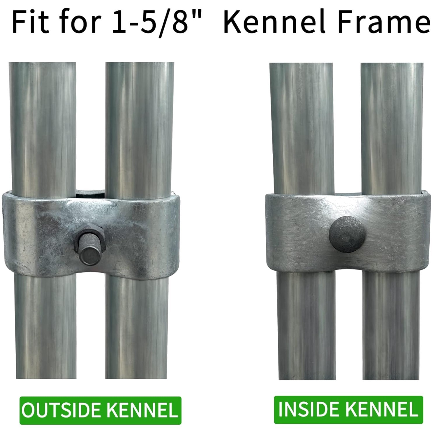 8 Set Chain Link Fence Panel Clamps - 1-5/8" Size