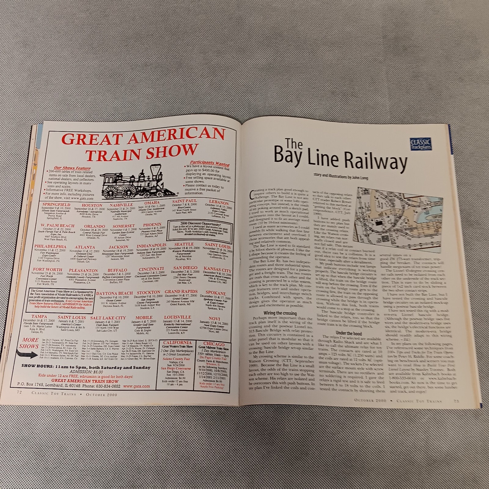 Classic Toy Trains Magazine October 2000