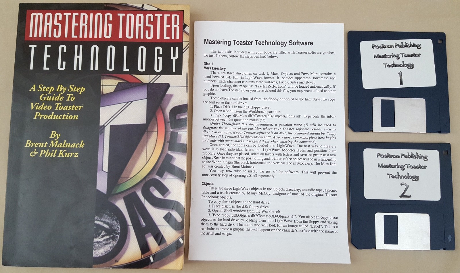 Mastering Toaster Technology Book w/Disks for Commodore Amiga Video Toaster