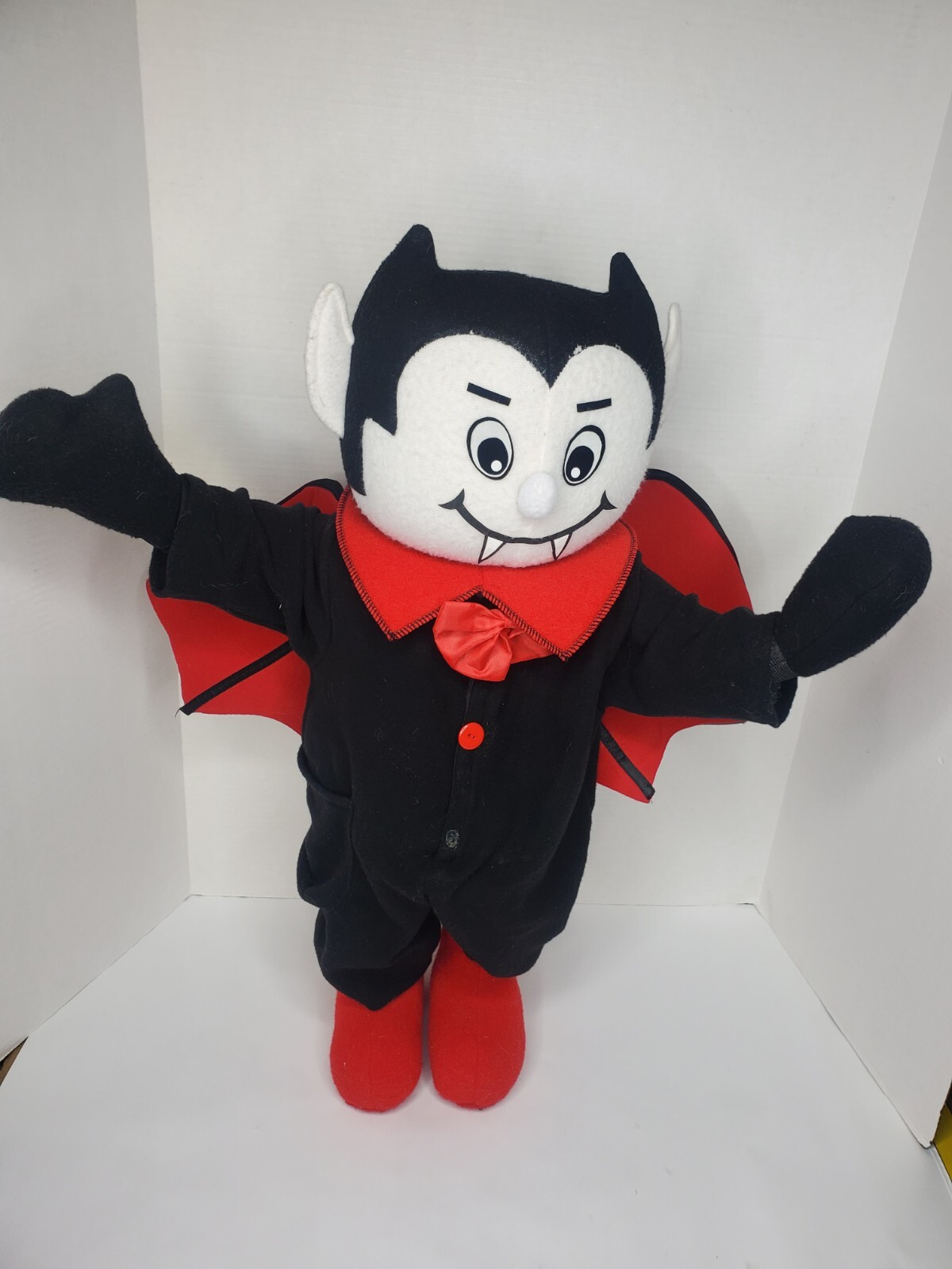 Totally Ghoul Vintage Porch Kid 27” Dracula Vampire Plush Halloween Kmart