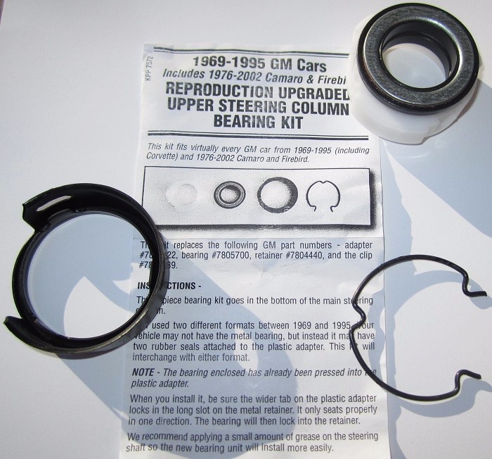 1969-1995 GM Upper Steering Column Lower Bearing Kit. Upgraded Complete Kit
