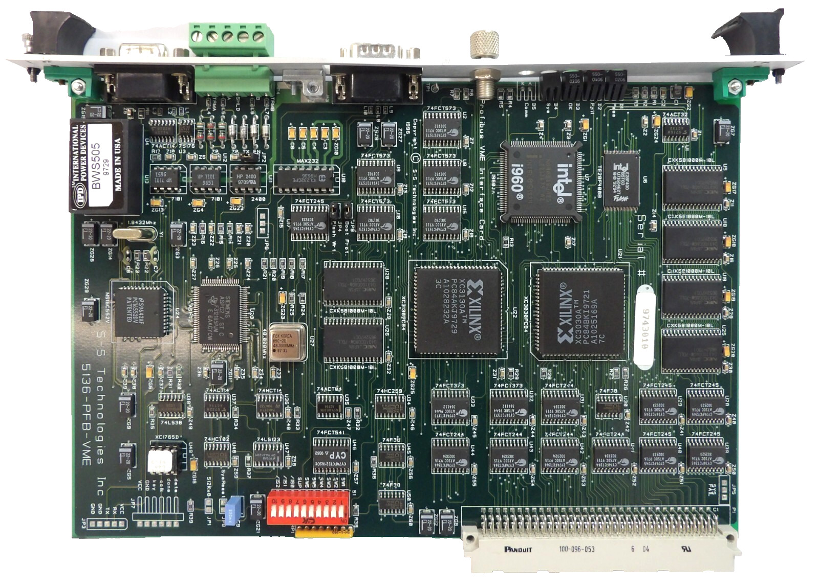 S-S Technologies 5136-PFB-VME Direct Link Interface PCB Assembly Working Surplus