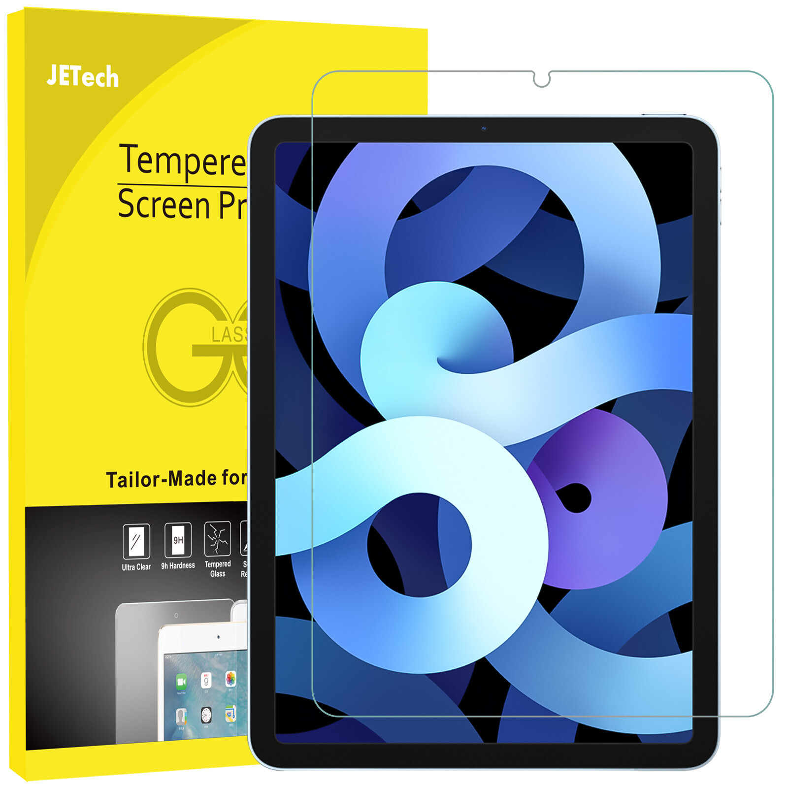 JETech Screen Protector for iPad Air 5/4 (10.9-Inch, 2022/2020 Model), 1-Pack